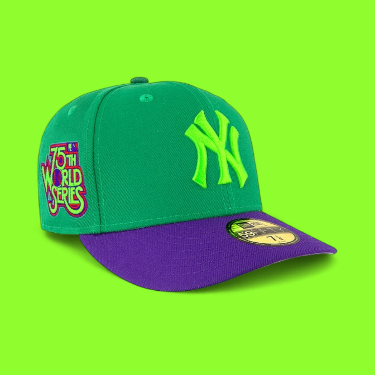New York Yankees Green and Purple 75th World Series