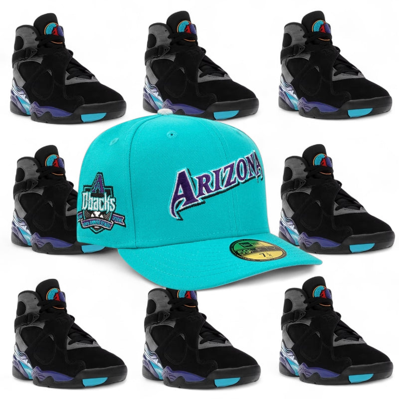 Arizona Dimaond Backs All Teal Purple Logo Lavender UV