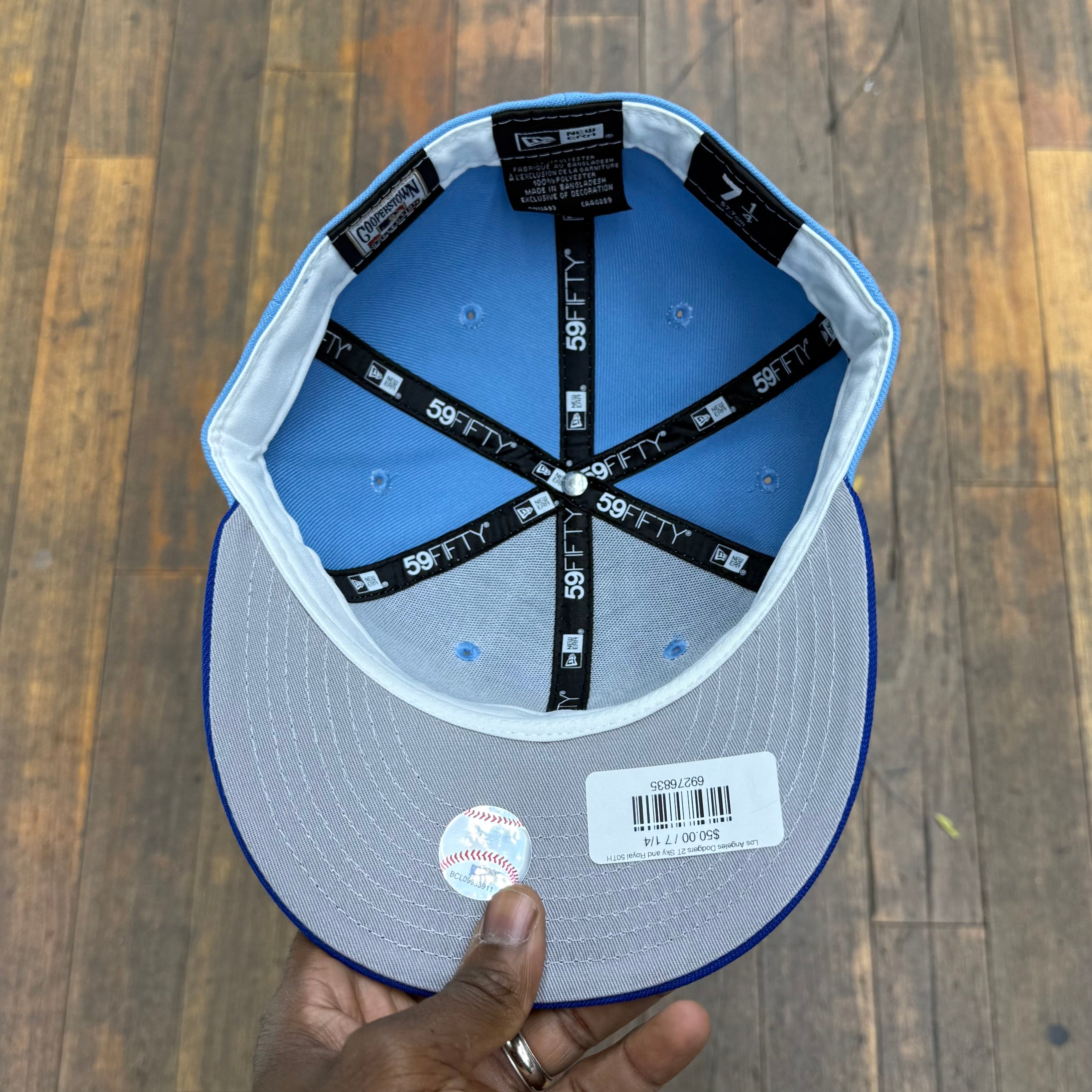 Los Angeles Dodgers Two Tone Sky and Royal 50TH