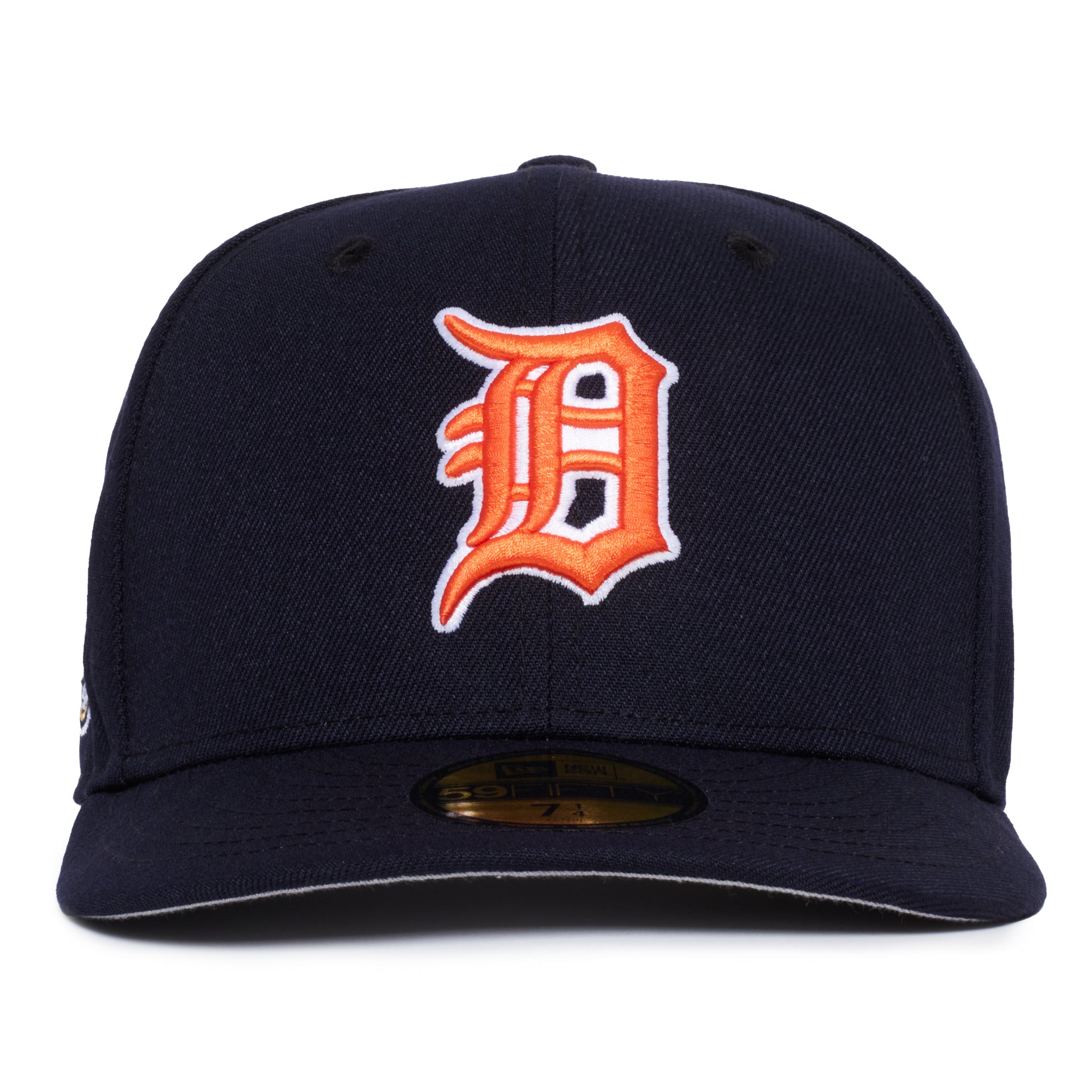 Detroit Tigers All Navy Orange Logo White Outline