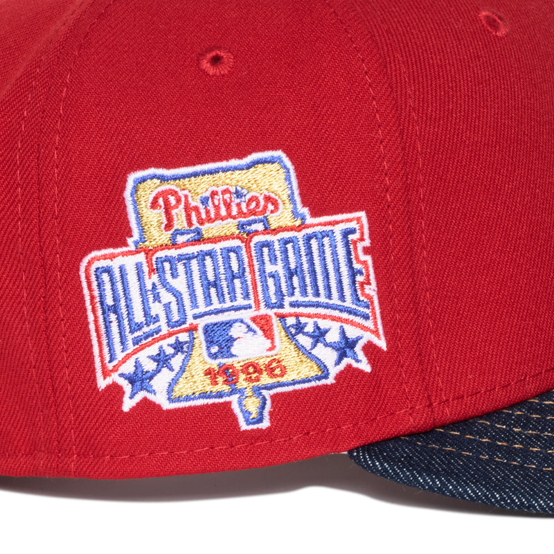 Philadelphia Phillies Red and Denim 1996 All Star Game