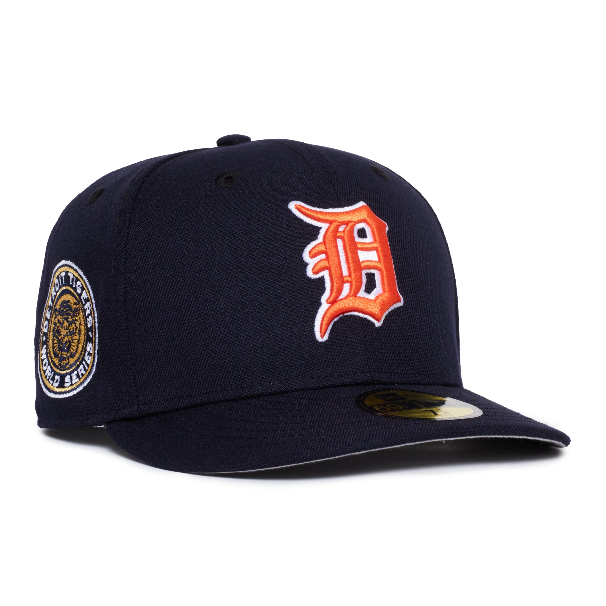 Detroit Tigers All Navy Orange Logo White Outline