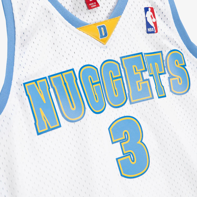 DENVER NUGGETS WHITE IVERSON JERSEY
