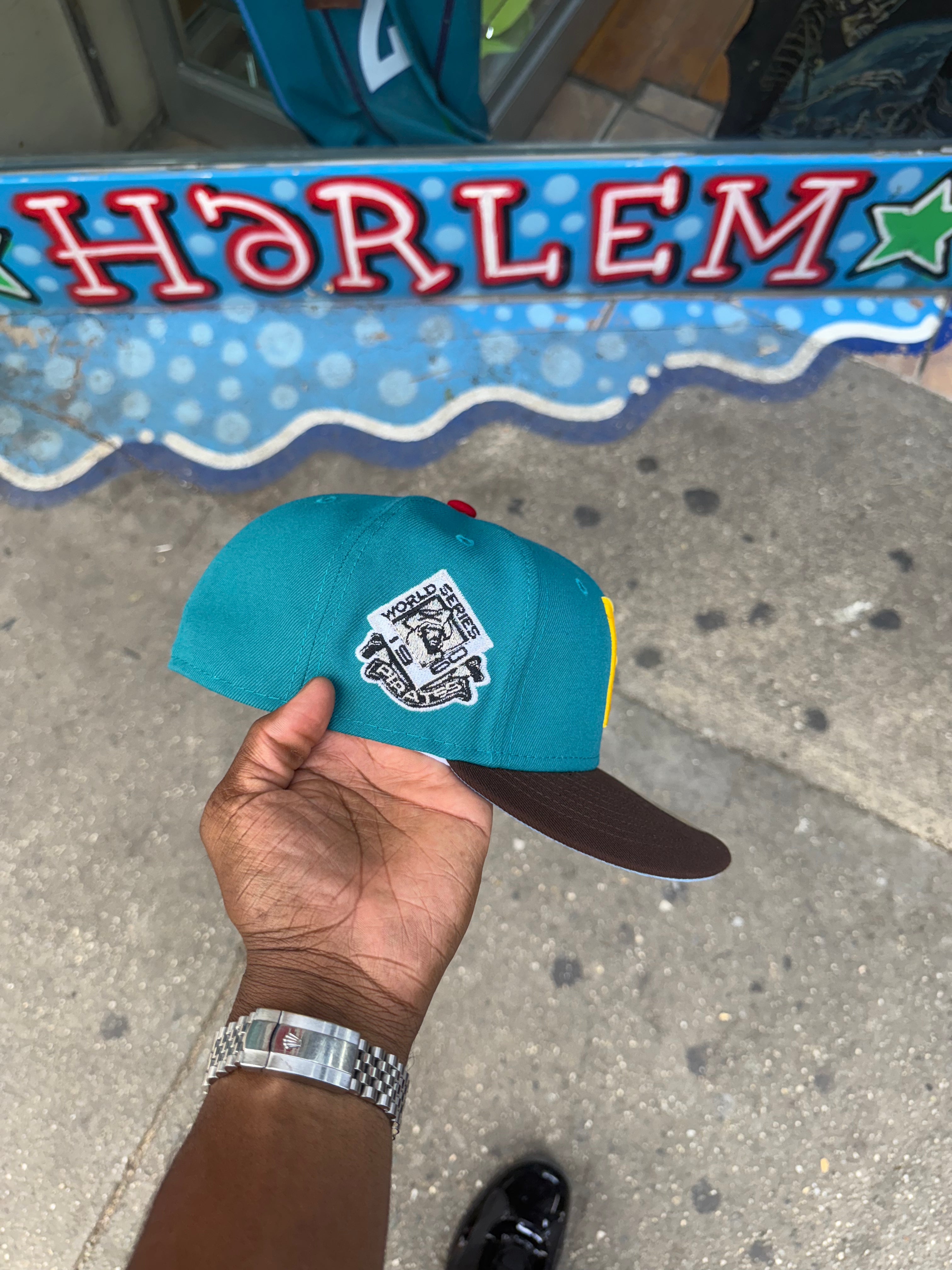 Pittsburgh Pirates Shark Teal & Burnt Wood 1960 World Series Sky Blue UV