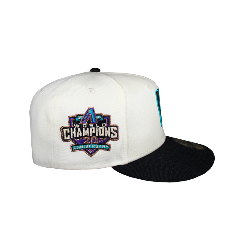 Arizona Diamond Backs Creme and Black Upside Down Logo