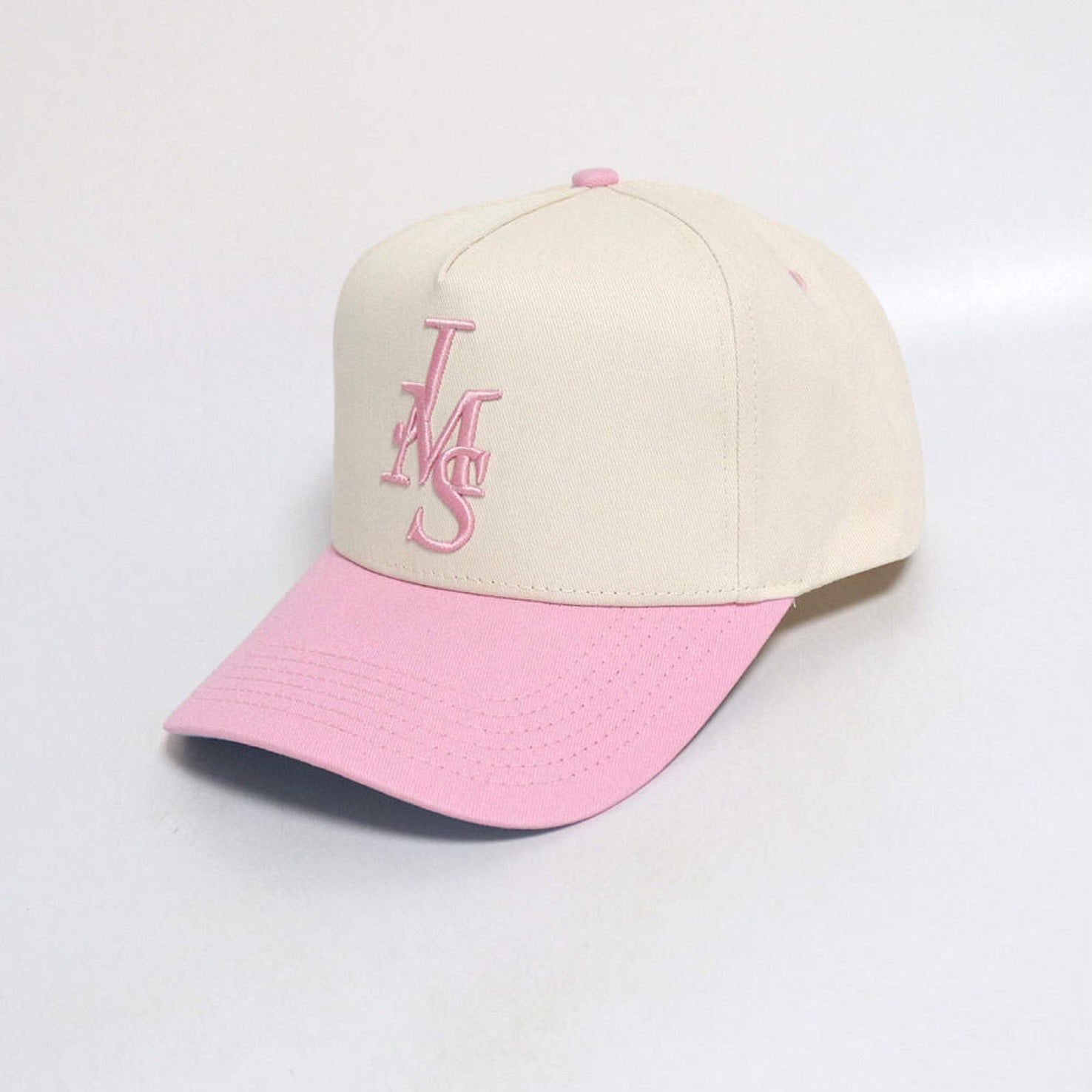 Just Make Sense “JMS” Chrome & Pink SnapBack