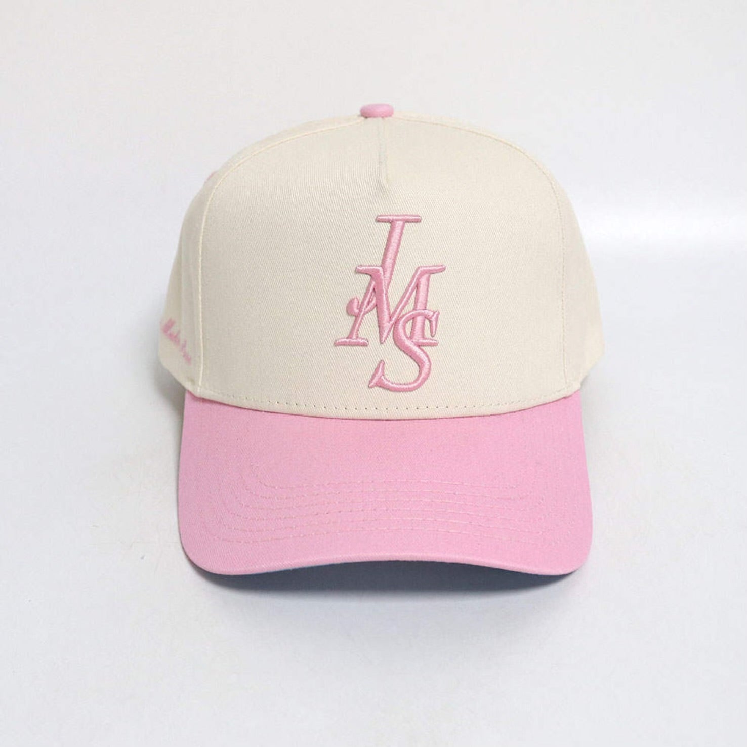 Just Make Sense “JMS” Chrome & Pink SnapBack