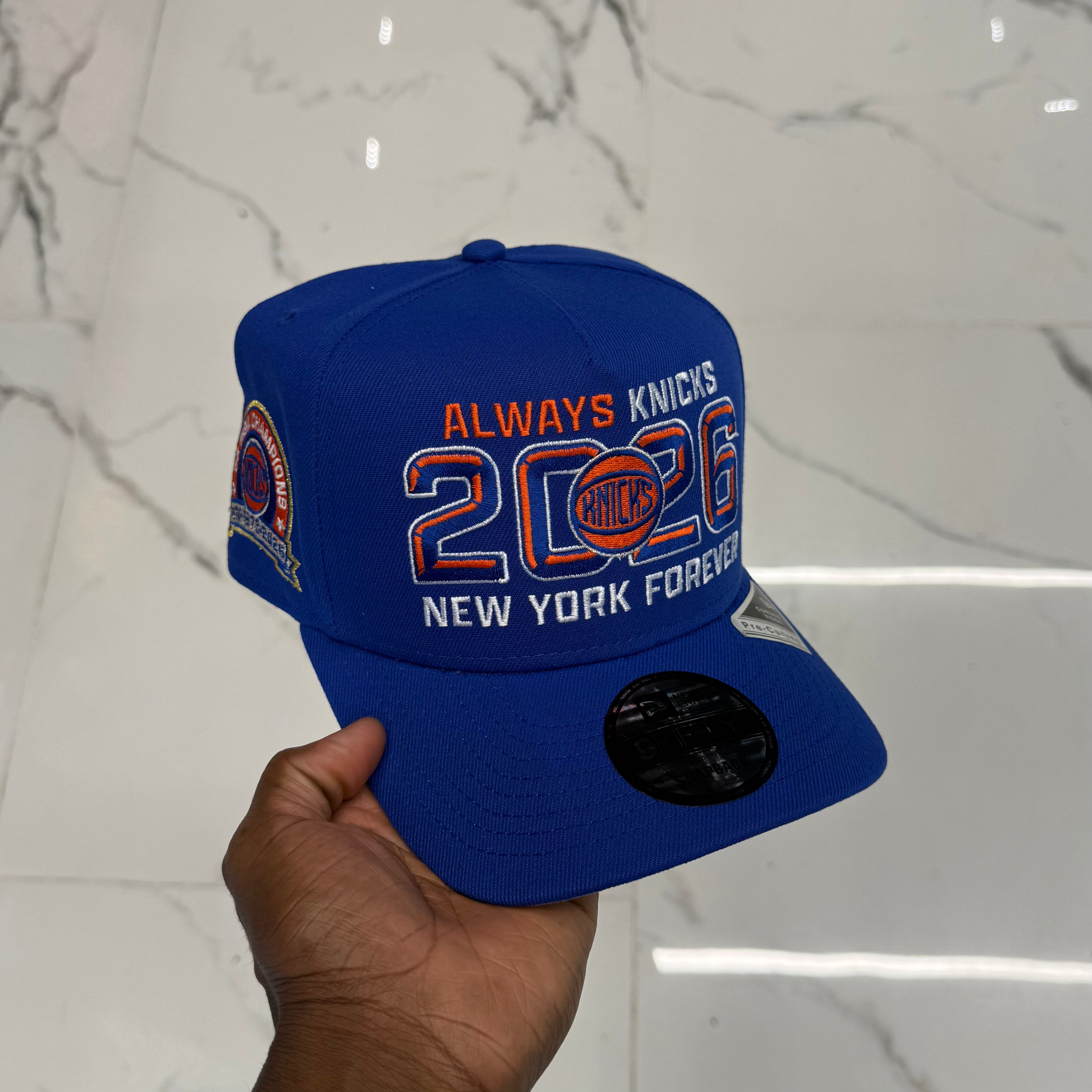 New York Knicks Always Knicks Forever 950 Aframe 3X Champs Snap Back
