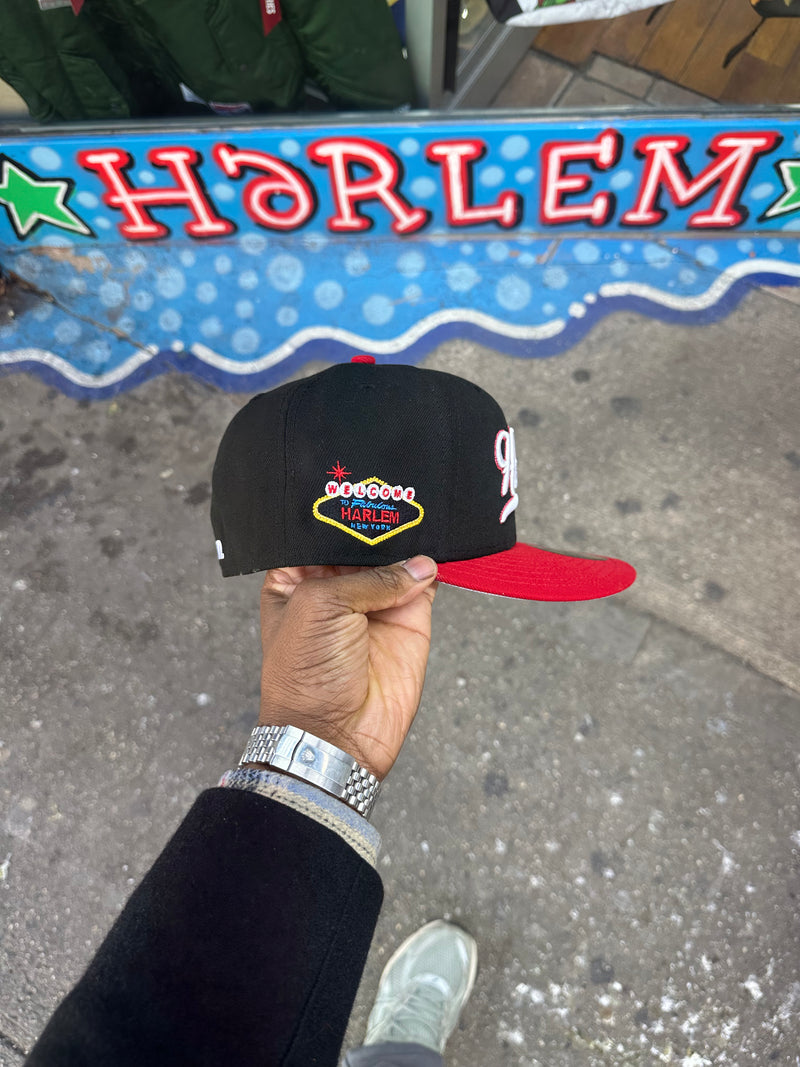 HARLEM BLACK AND RED 5950 FITTED