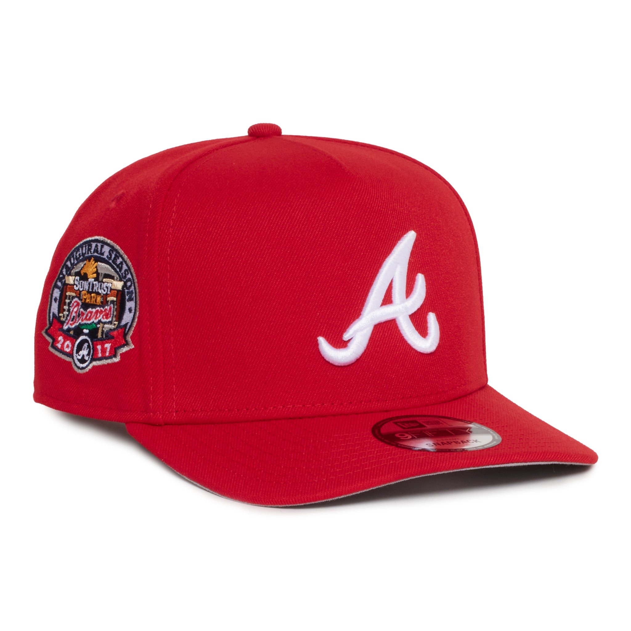 Atlanta Braves Red 950 A-Frame 2017 Inaugural Season  Snap Back