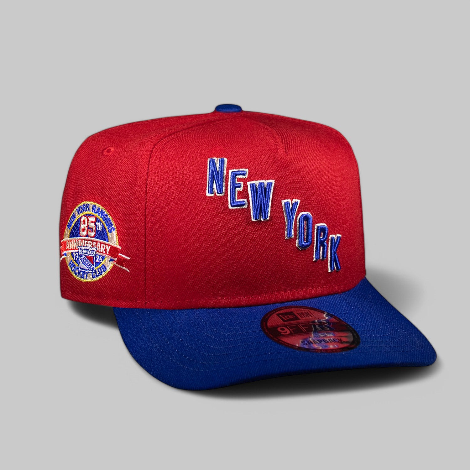New York Rangers Red and Royal 950 AFrame  Snap Back