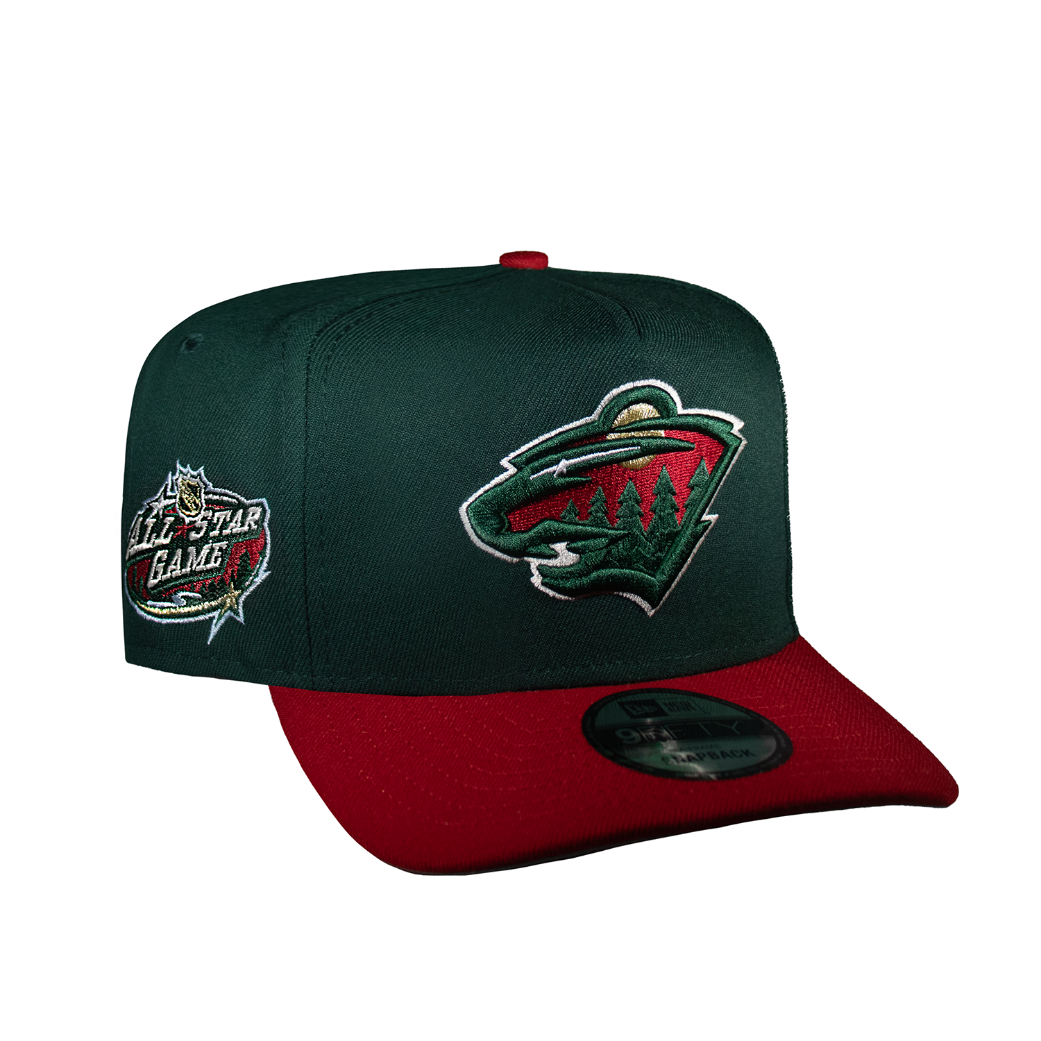 Minnesota Wild Green & Red 950 AFrame Snap Back
