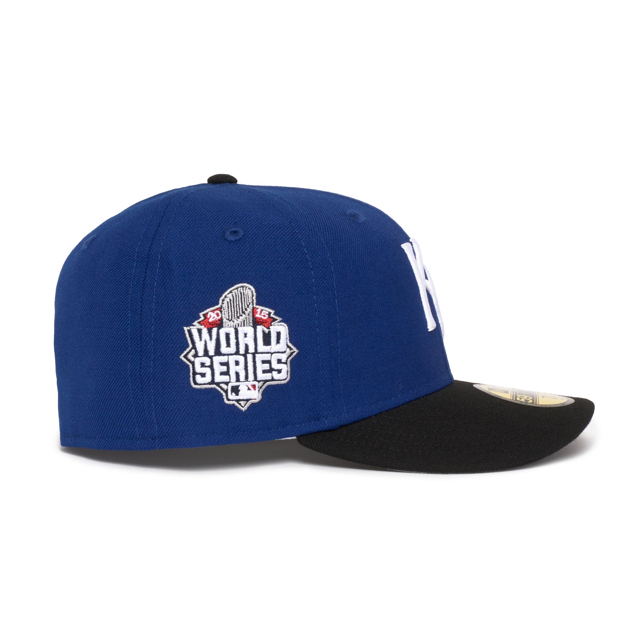 Kansas City Royals Royal Crown Black Visor 2015 Grey uv