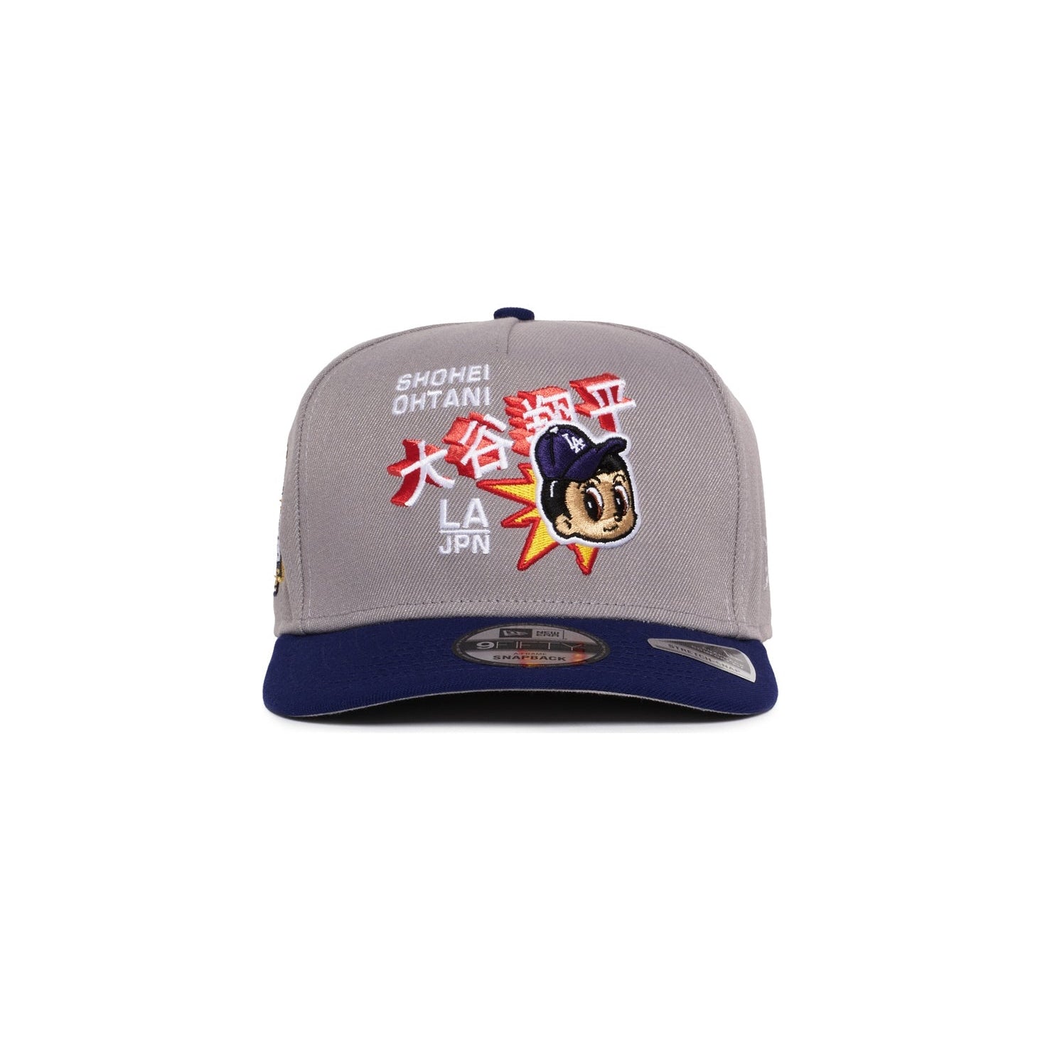 Los Angeles Dodgers Grey and Blue Ohtani 950 AFrame Snap Back