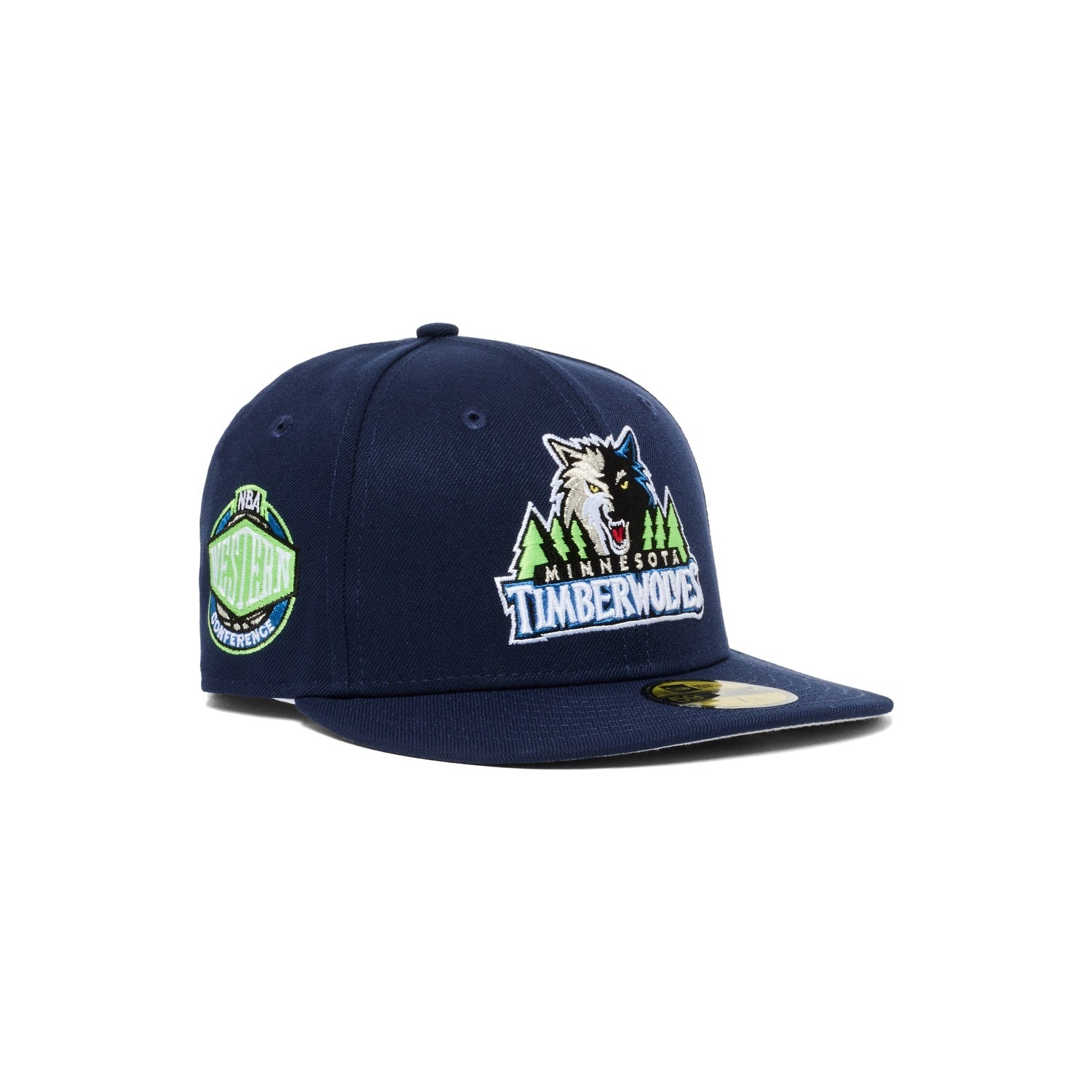 Minnesota Timberwolves Ocean Side Blue Lime Green Western