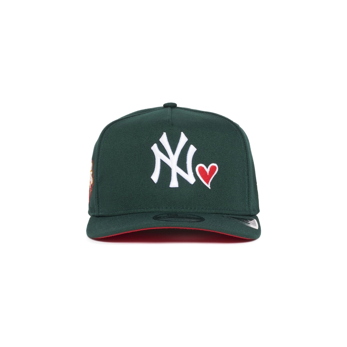 New York Yankees Dark Green Red Heart 950 AFrame Snap Back