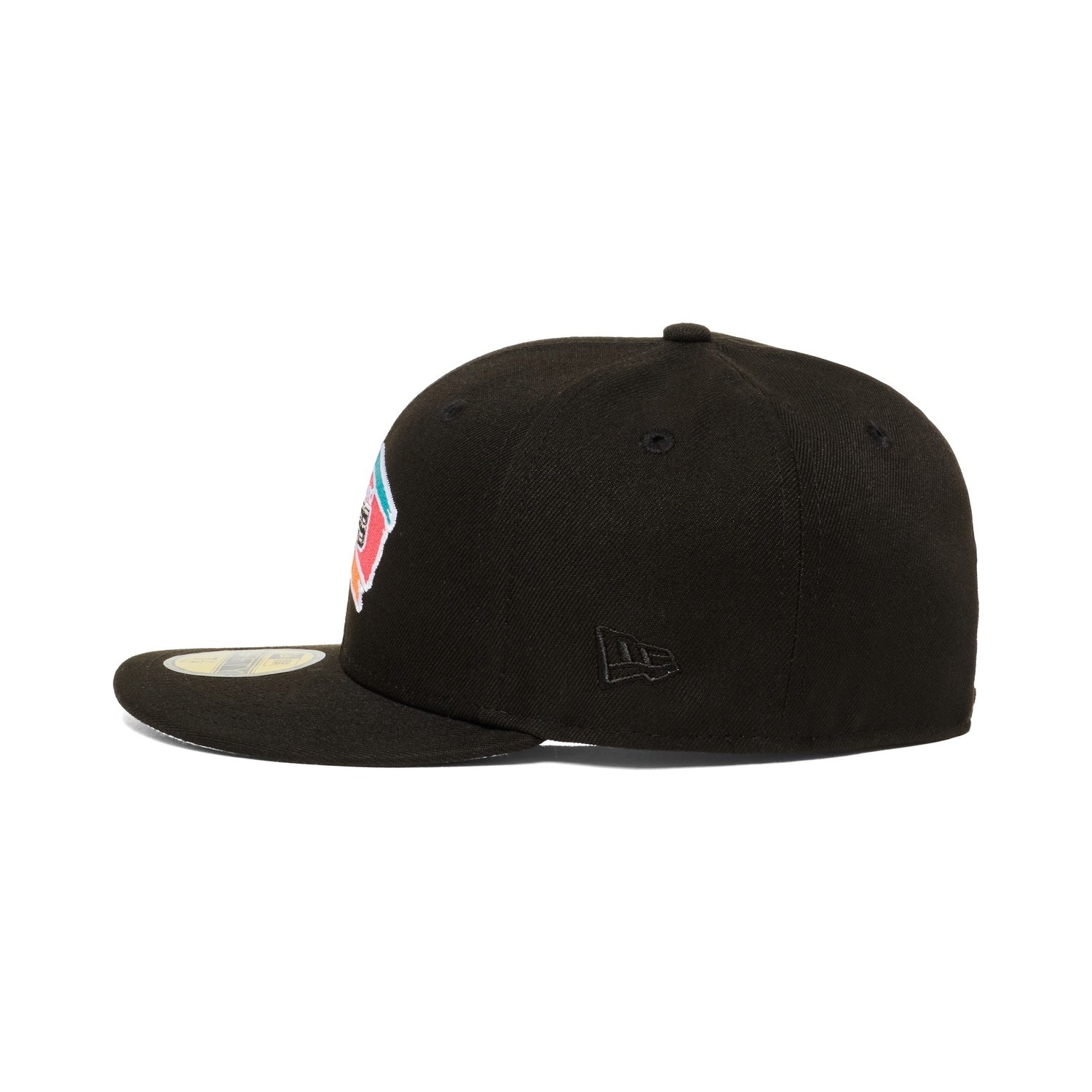 San Antonio Spurs Black Colorful Logo 1999 Finals