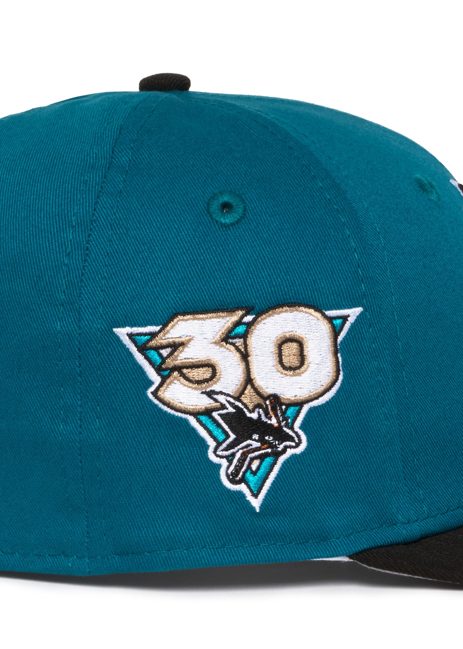 San Jose Sharks Shark Teal and Black 30Th Anniversary