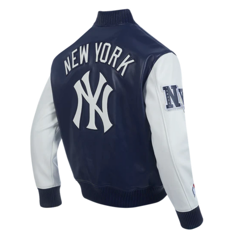 New York Yankees All Navy Leather Jacket