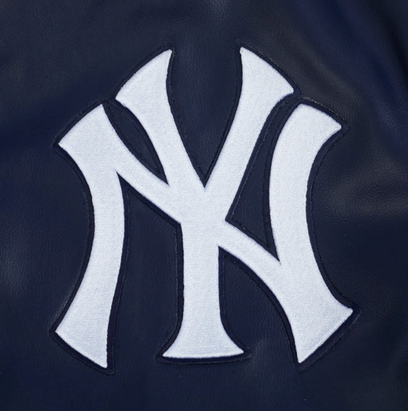 New York Yankees All Navy Leather Jacket