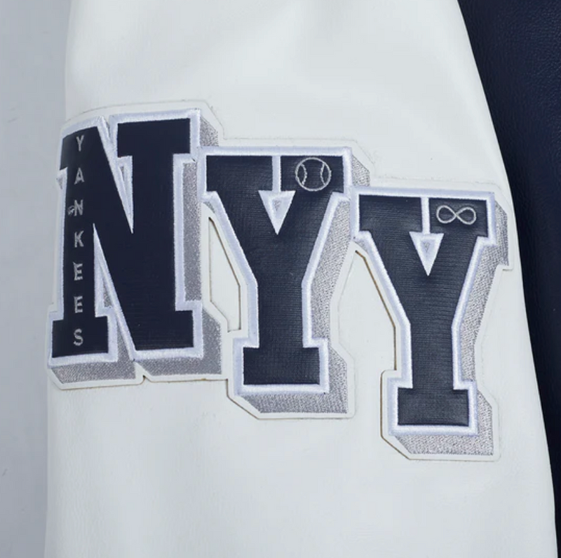 New York Yankees All Navy Leather Jacket