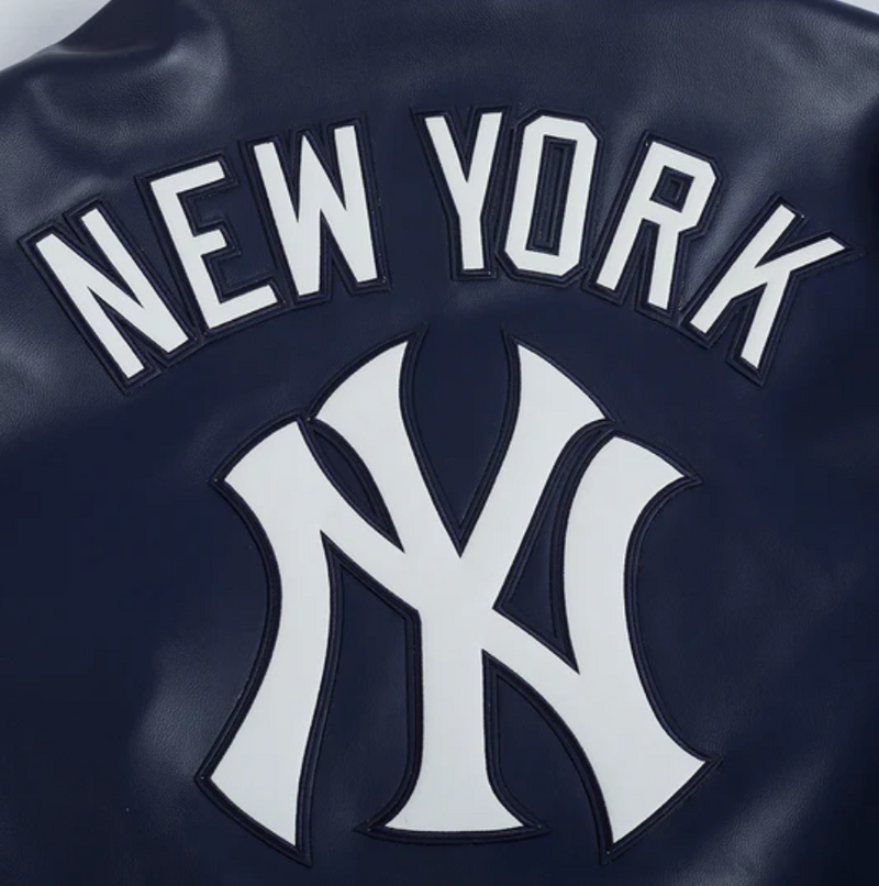 New York Yankees All Navy Leather Jacket