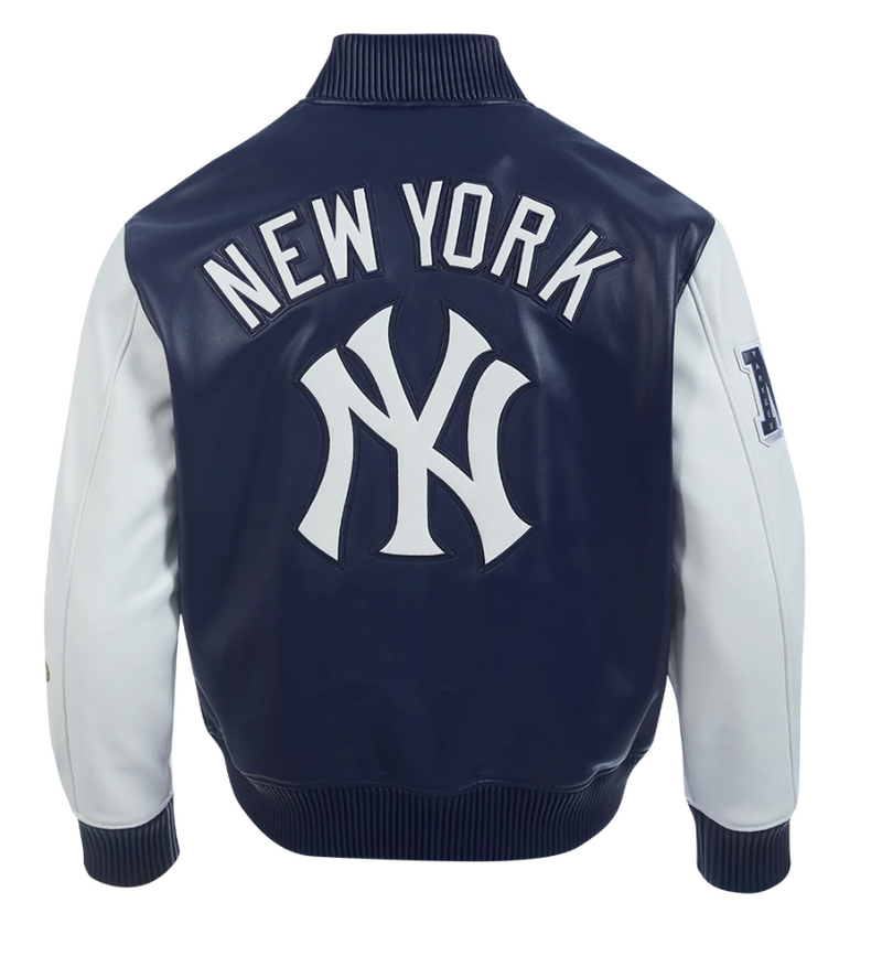 New York Yankees All Navy Leather Jacket