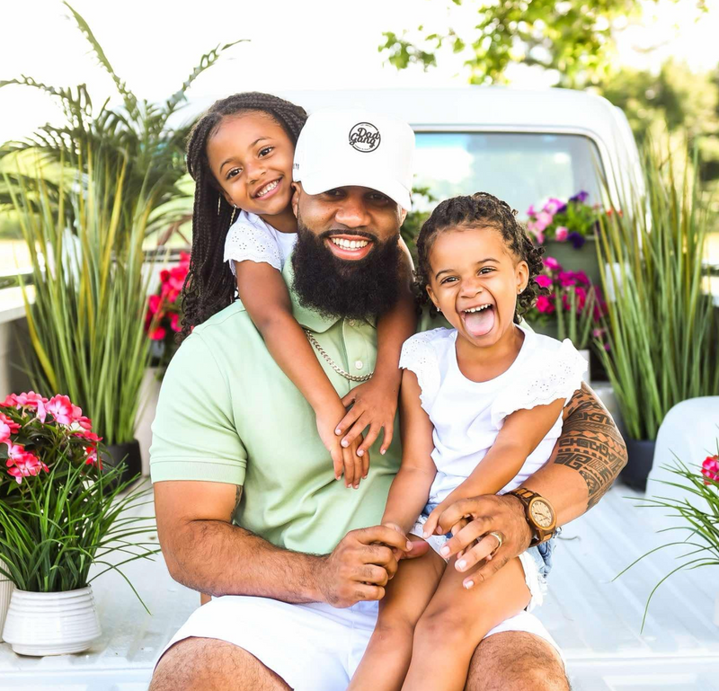 DAD GANG White Athletic Trucker