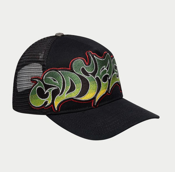 GODSPEED Forever Black Graffiti Trucker Snap Back