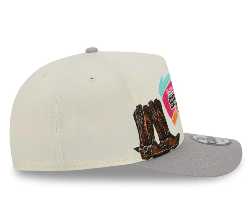 San Antonio Spurs HWC Chrome White 9FIFTY A-Frame Snapback