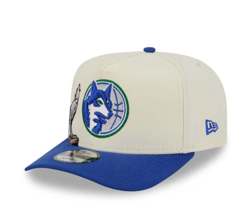 Minnesota Timberwolves HWC Chrome White 9FIFTY A-Frame Snapback