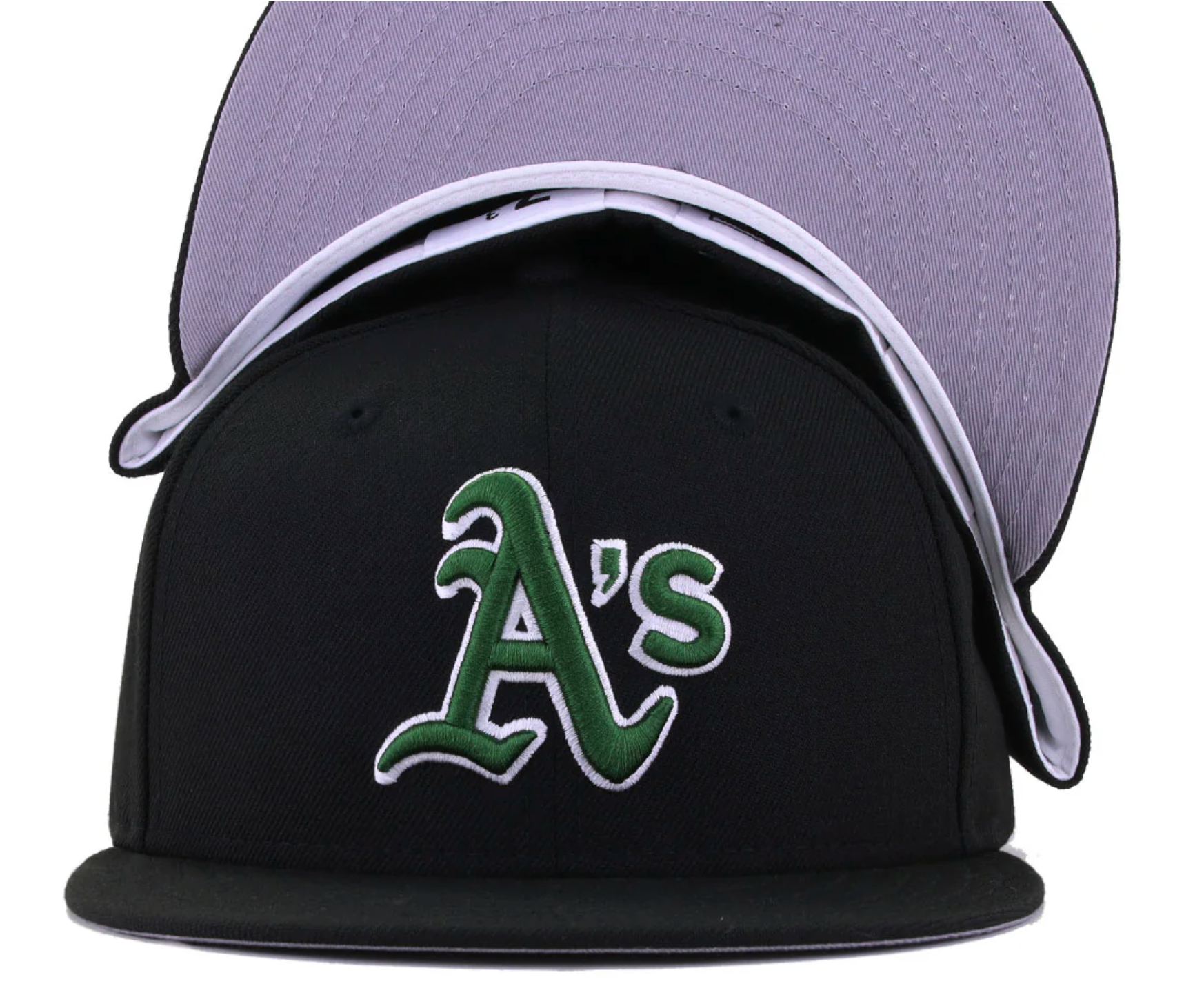 Oakland Athletics All Black No Patch Grey uv