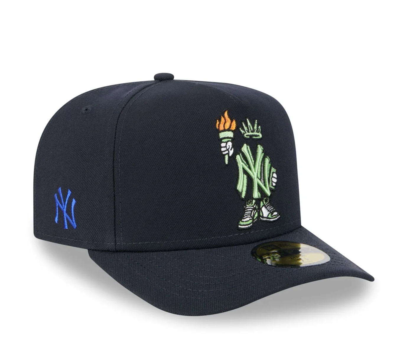 New York Yankees Navy Cartoon Liberty 950 Aframe Snap Back