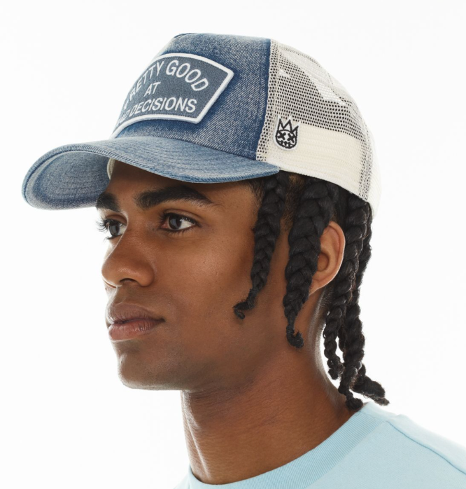 Cult of Individuality Denim Pretty Good at Bad Decisions Trucker Hat