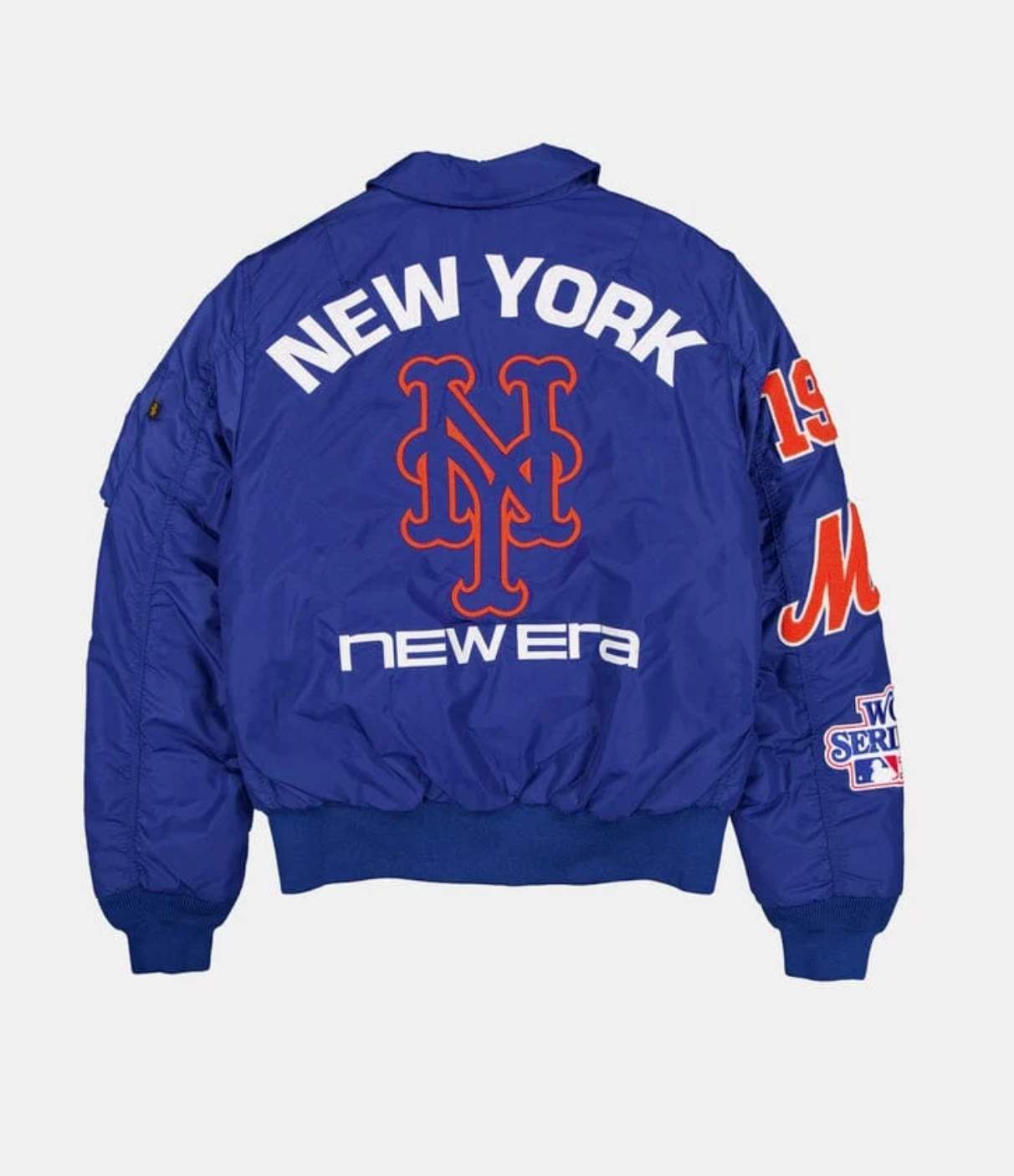 New York Mets Royal Alpha Industries COLLARED BOMBER JACKET