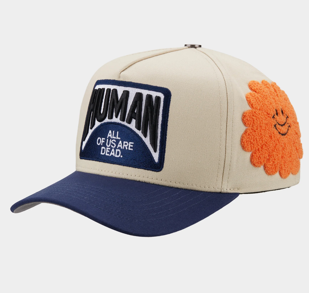 All Human The CURE Creme and Blue Trucker