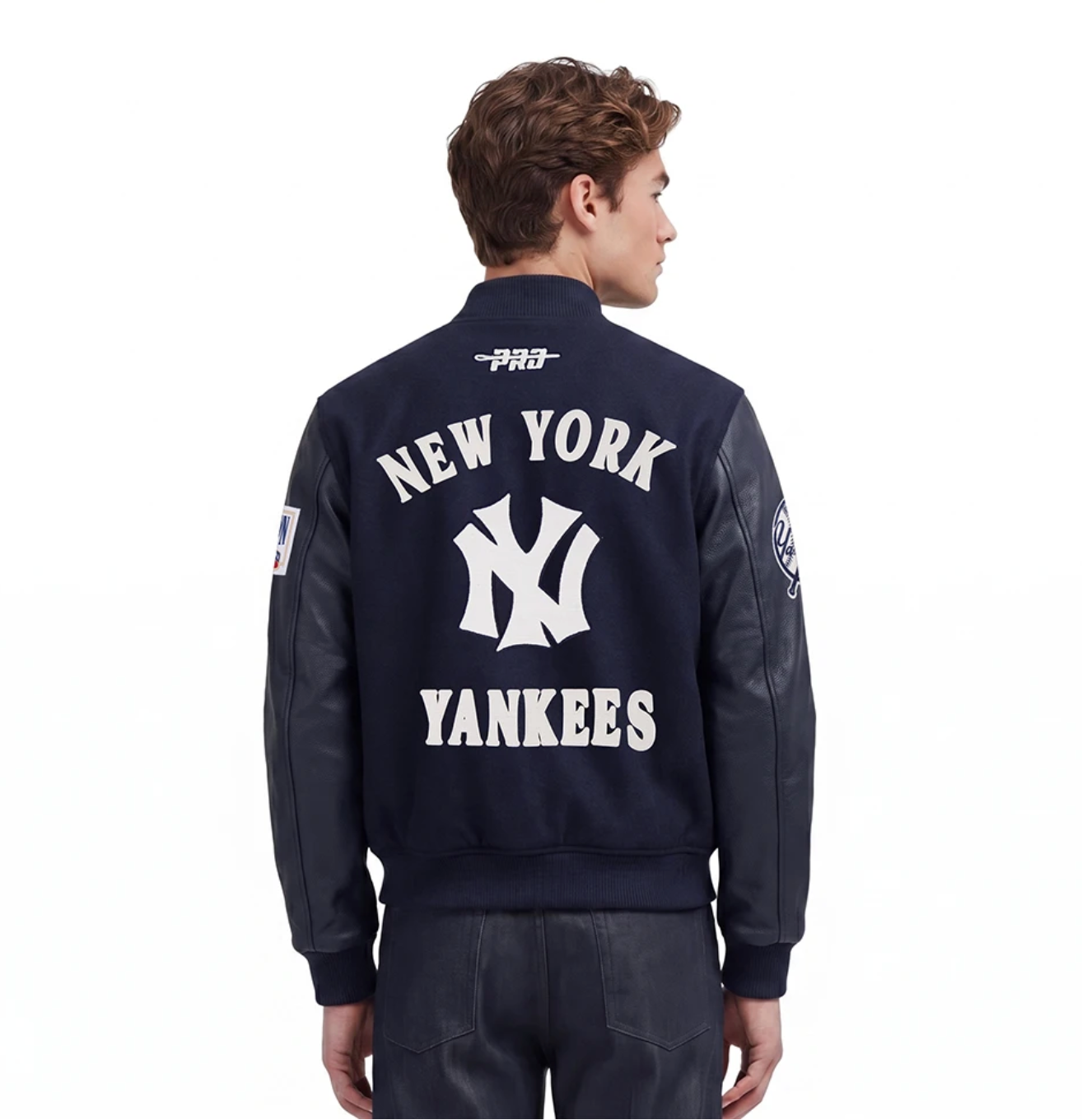 New York Yankees Navy on Navy Varsity Jacket