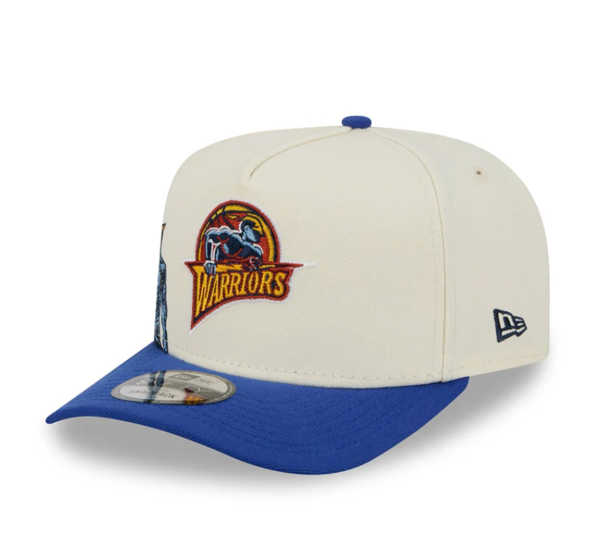 Golden State Warriors HWC Chrome White 9FIFTY A-Frame Snapback