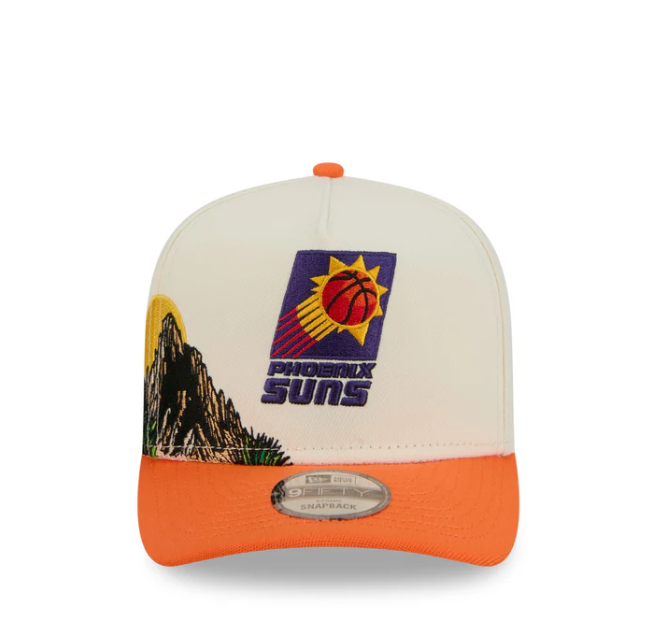 Phoenix Suns HWC Chrome White 9FIFTY A-Frame Snapback