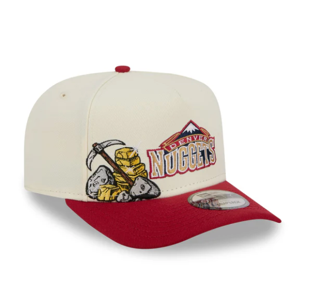 Denver Nuggets HWC Chrome White 9FIFTY A-Frame Snapback