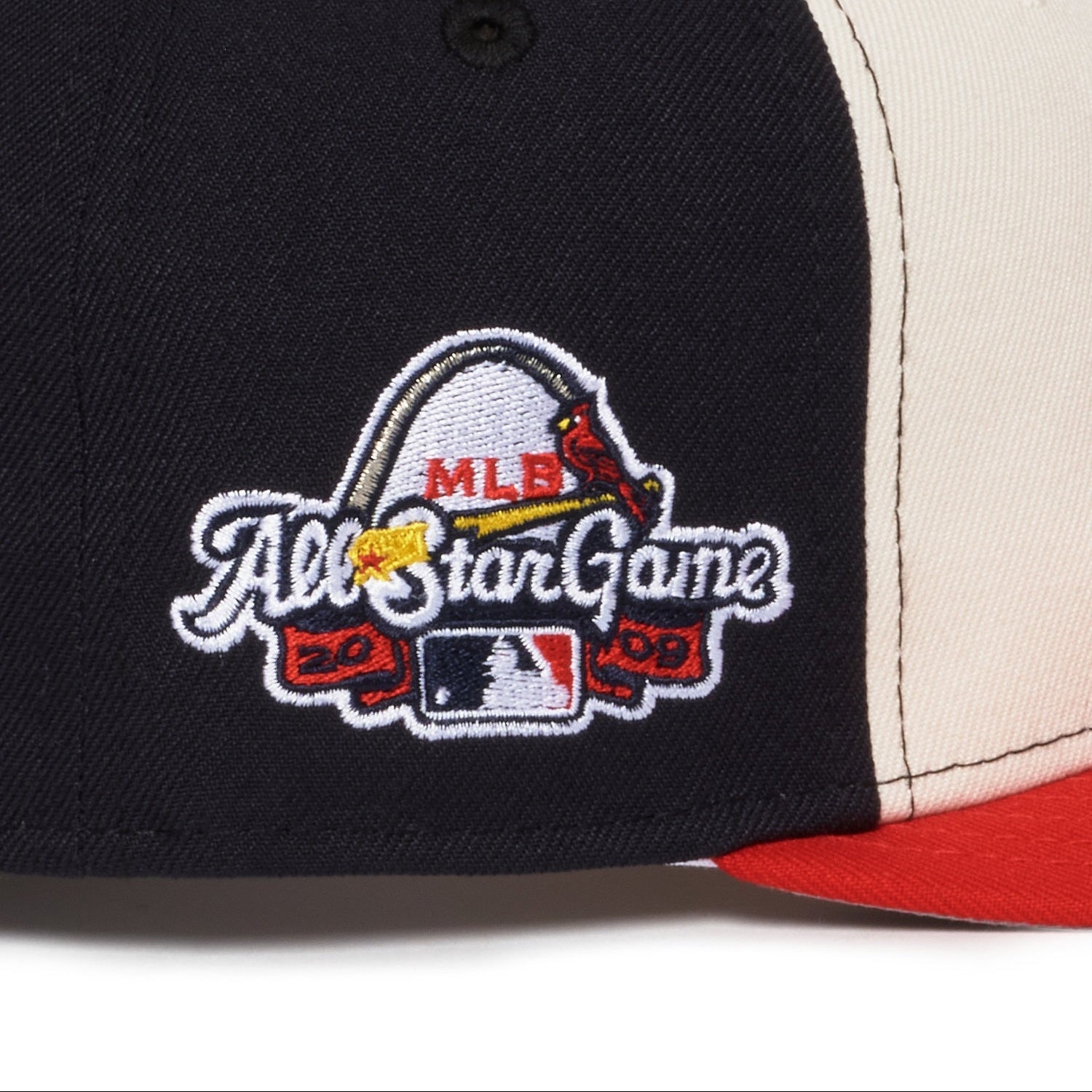 St. Louis Cardinals Tri-color Creme Red Navy 2009 ASG