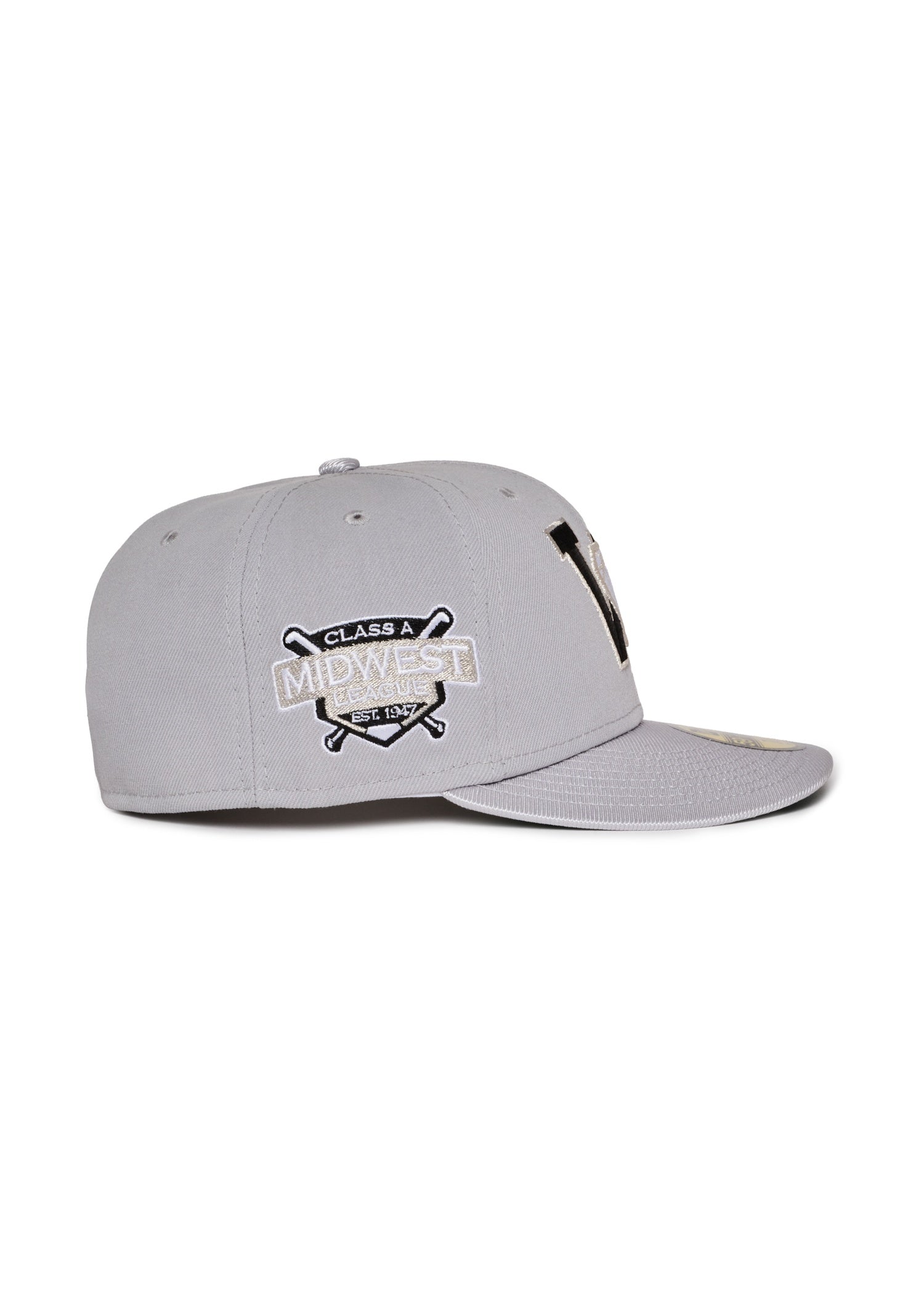 Waterloo Diamonds Grey and Metallic 5950 Fitted