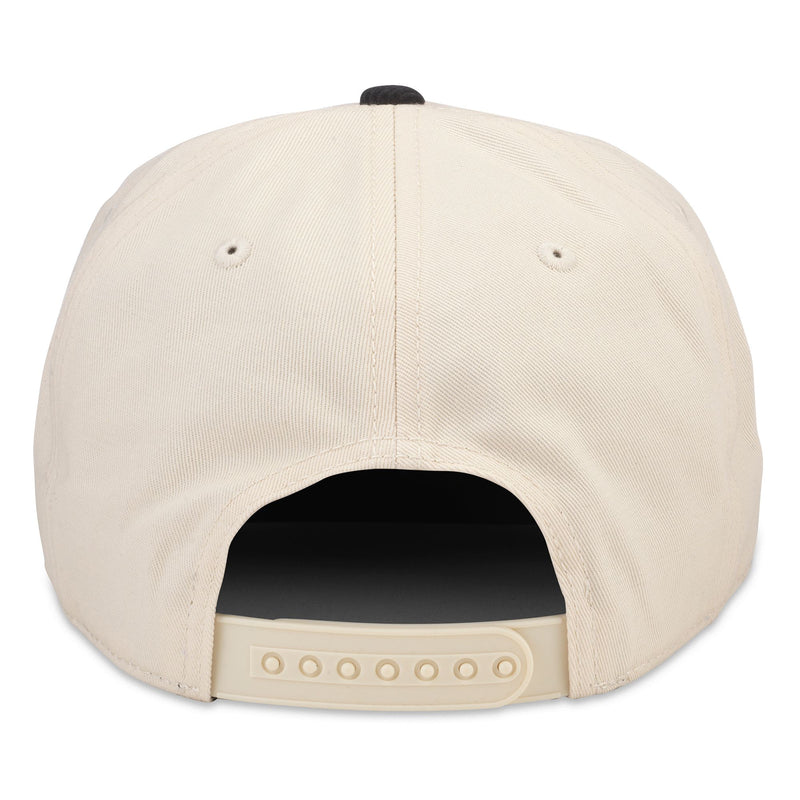 Chicago Blackhawks Creme and Black Corduroy Snap Backs