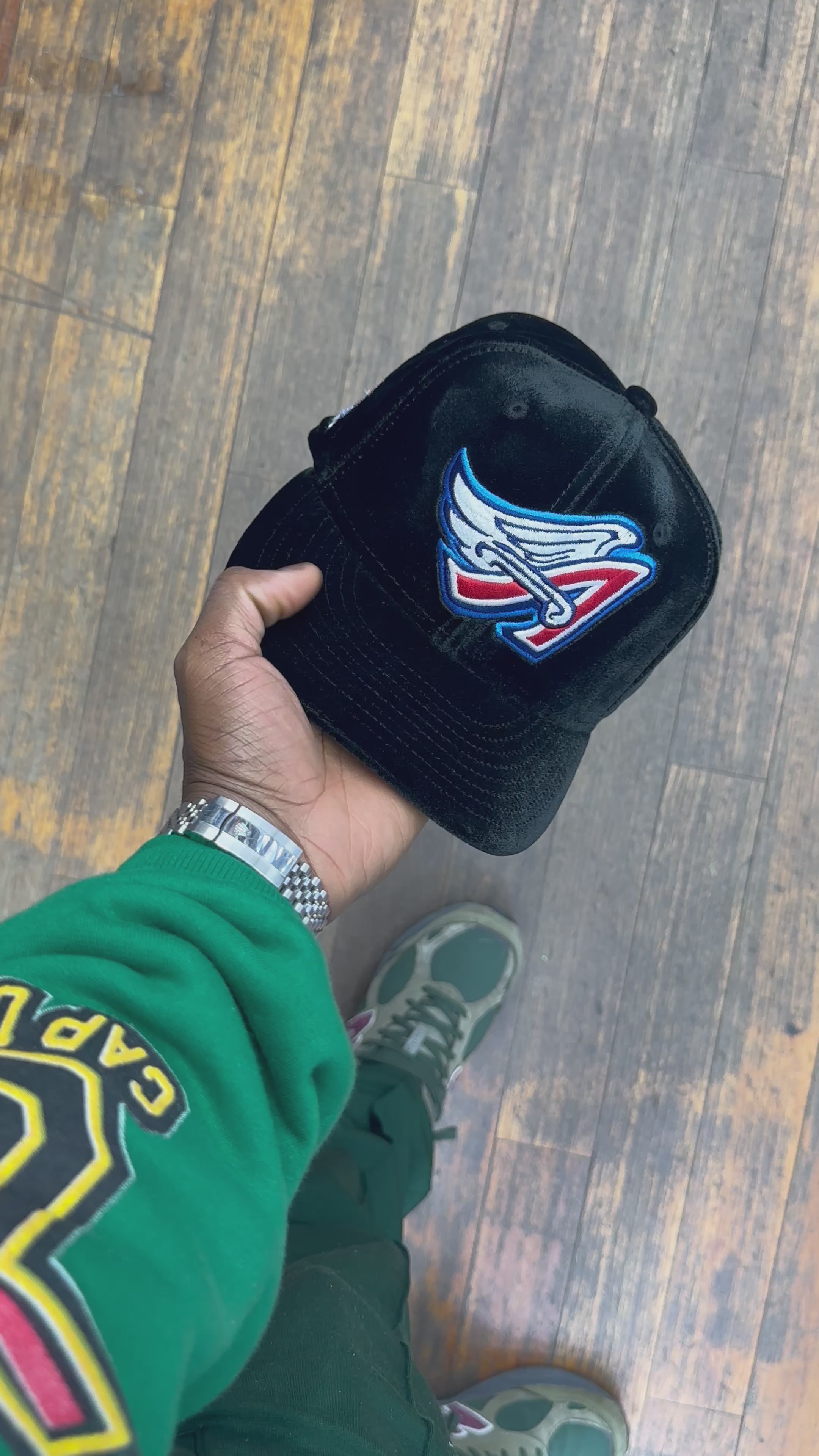 Anaheim Angels All Black Velvet 40Th Anniversary