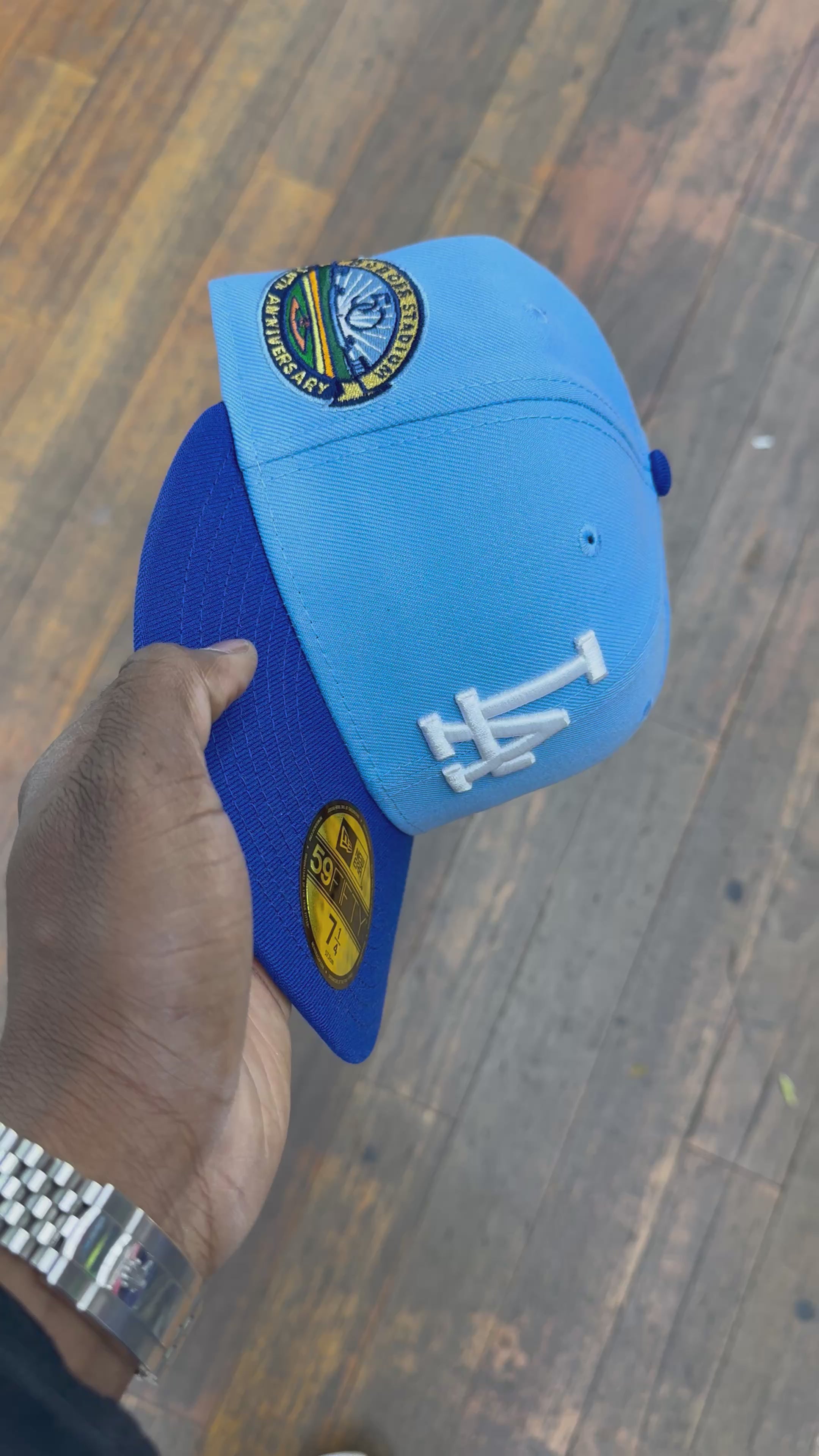 Los Angeles Dodgers Two Tone Sky and Royal 50TH