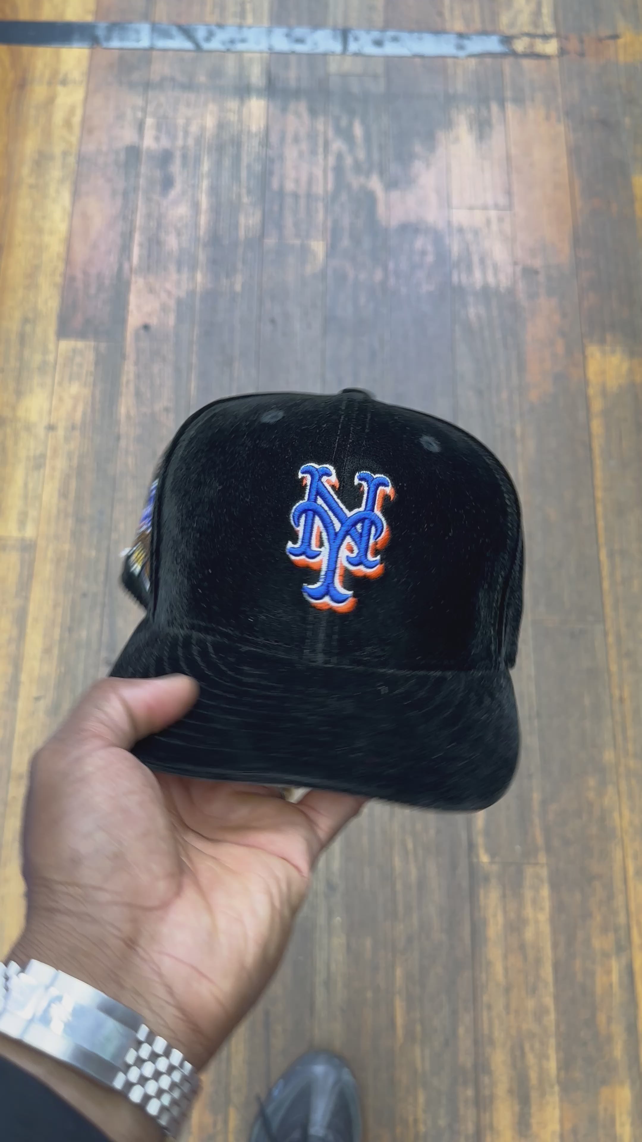 New York Mets All Black Velvet 40Th Anniversary