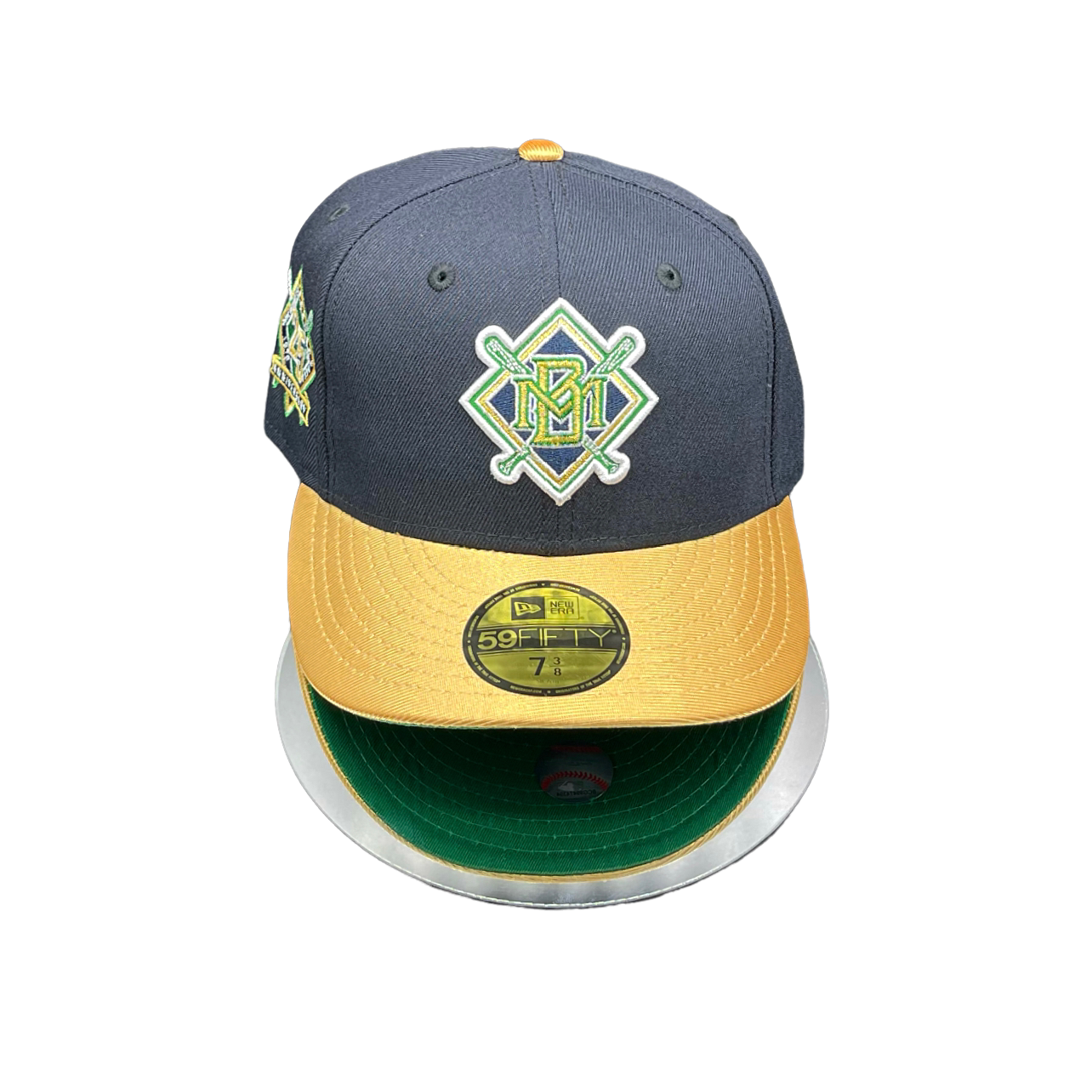 Milwaukee Brewers Navy and Metallic Gold 25 Year Anniversary