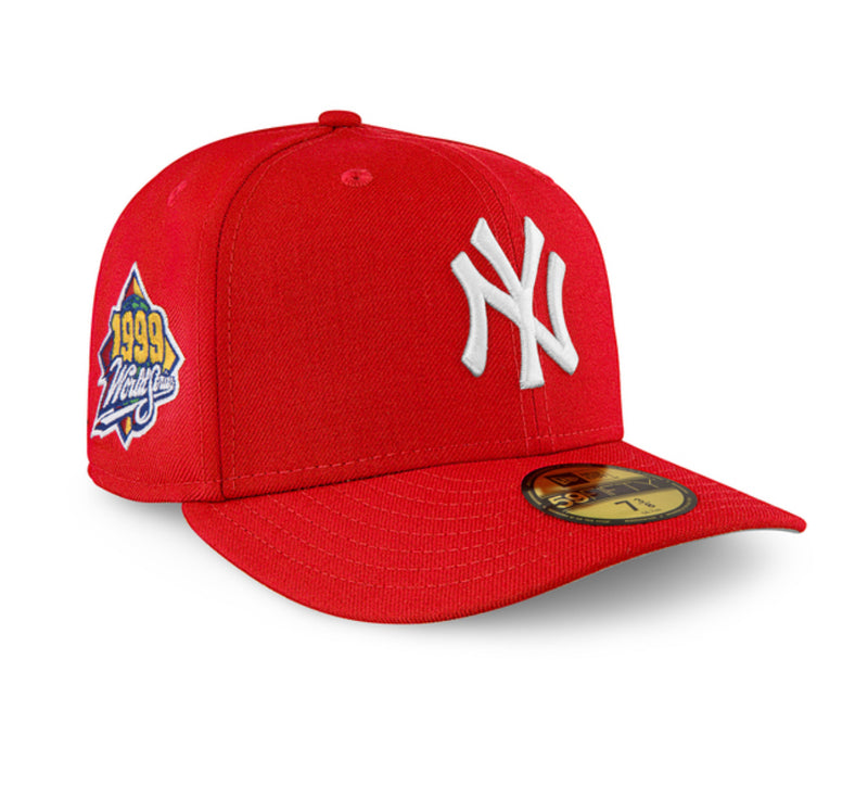 New York Yankees Red Flat Back 1999 World Series Grey UV