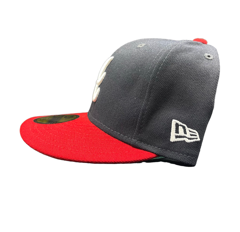 ATL. BRAVES 2T NAVY+RED GREY UV BG