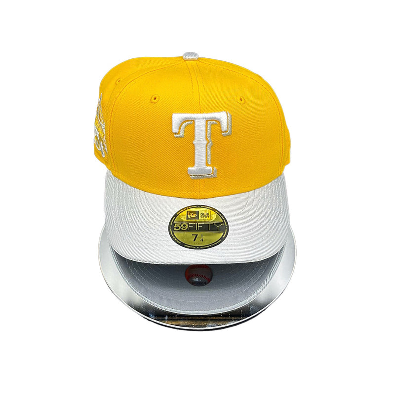 TEXAS RANGERS YELLOW METALLIC GREY UV